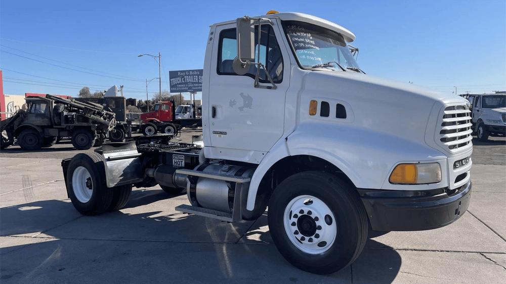 sterling day cab white truck